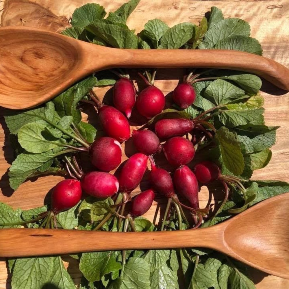 ALASKAN WOODEN SPOON ‘THE LEFTY’ 10” HAND CRAFTED